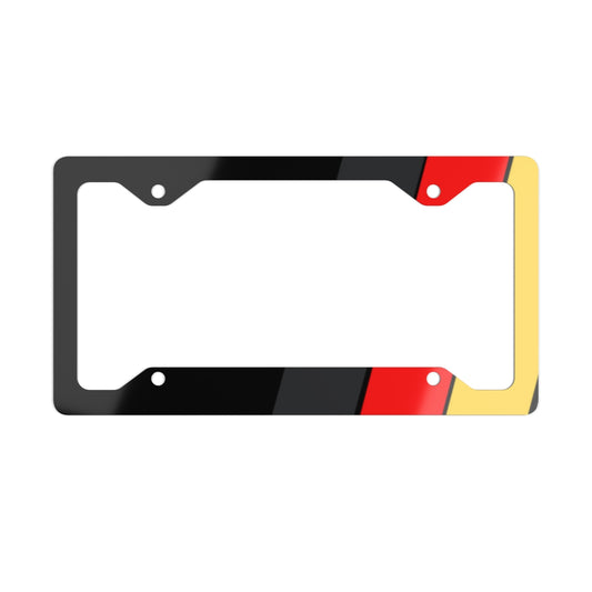 Bimmer M Wide Stripes Metal License Plate Frame - Germany