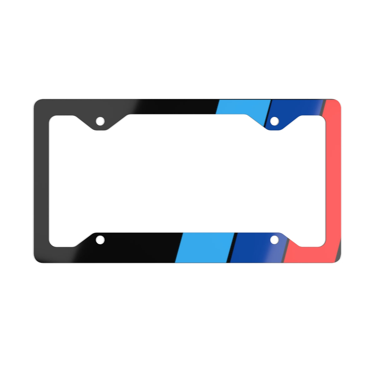 Bimmer M Wide Stripes Metal License Plate Frame