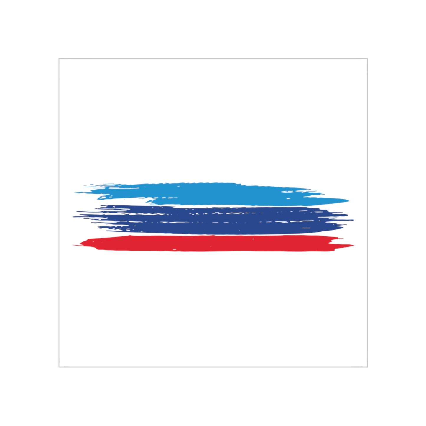 M Paint Strokes Transparent Sticker