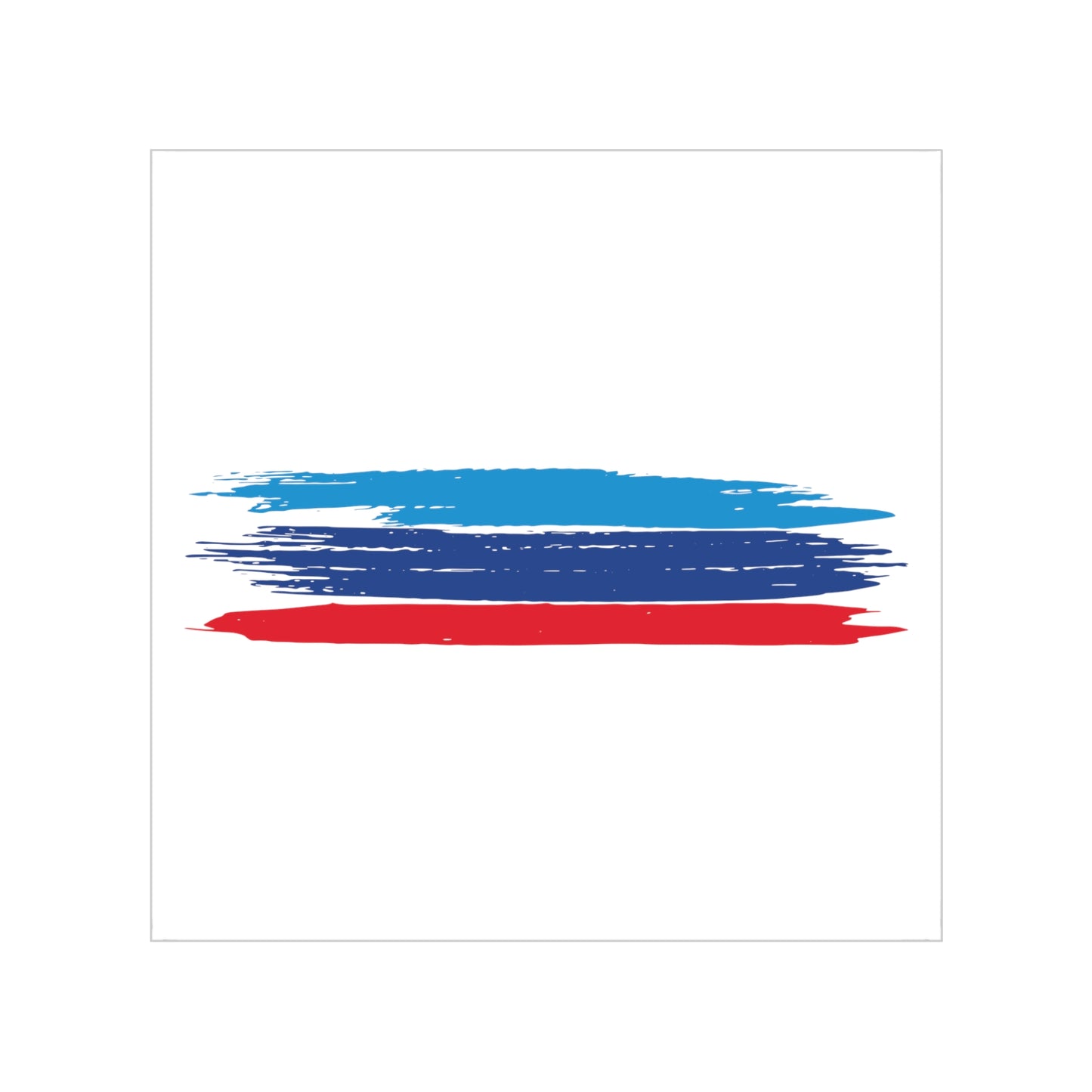 M Paint Strokes Transparent Sticker