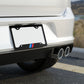 Bimmer S55 / M Stripes Metal License Plate Frame - Black