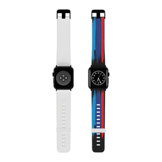 Bimmer M  Paint Strokes Apple Watch Band - Black