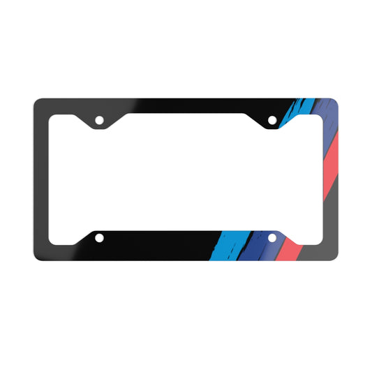 Bimmer M Paint Strokes Metal License Plate Frame